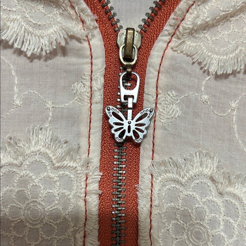 POL Rust & Cream Patchwork Hooded Jacket - image 7